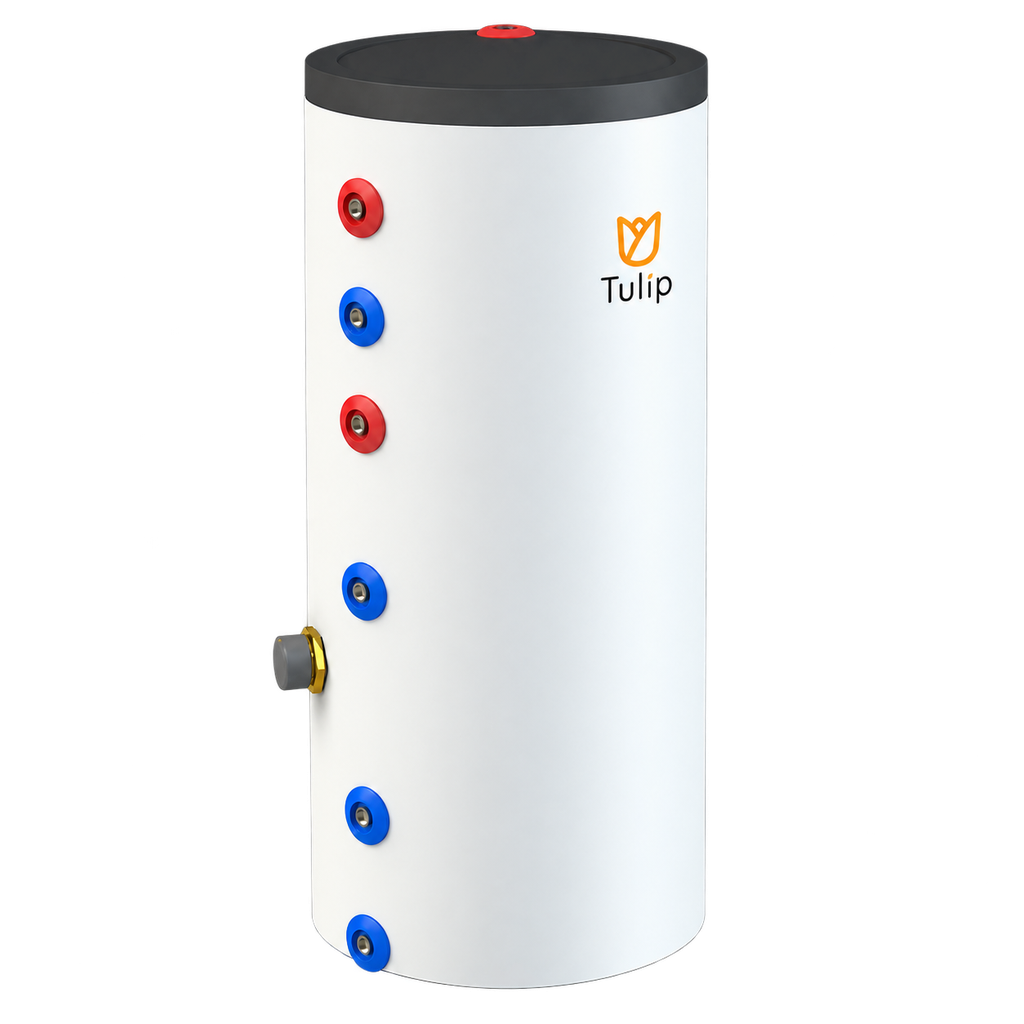Tulip BT1-20 RVS buffervat 200L + 3kW elektrisch element