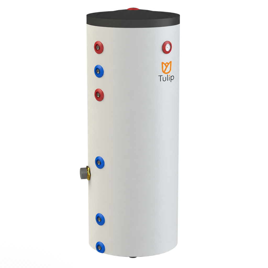 Tulip DHW1-30-1 RVS boiler 300L-1 wisselaar + 3kW elektrisch element