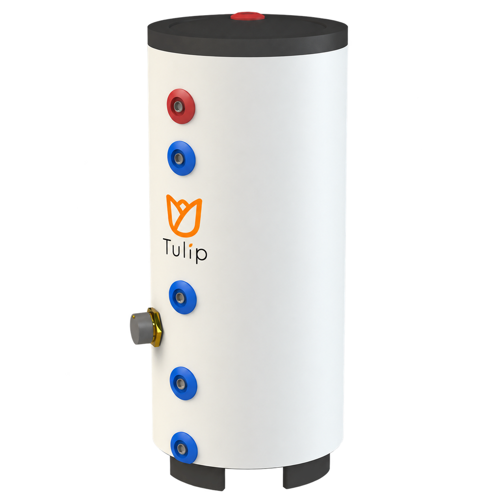Tulip BT1-10 RVS buffervat 100L + 1.5kW elektrisch element