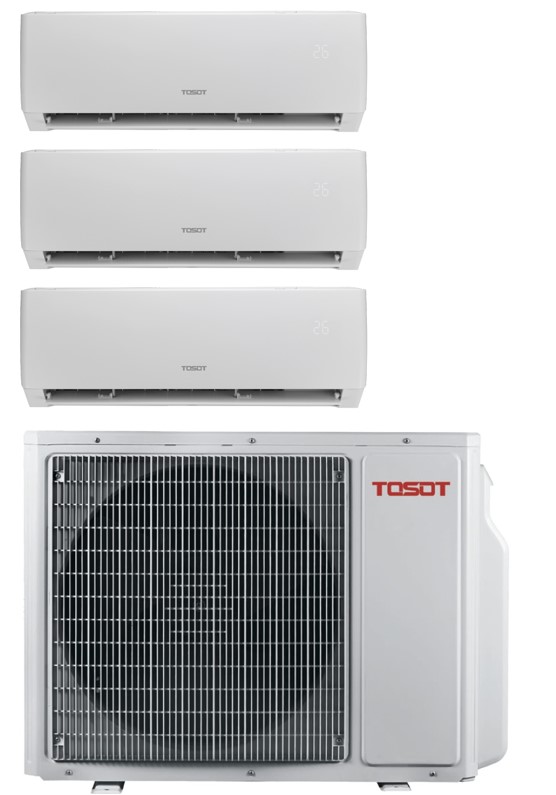 TIMW4-80/25P.25P.25P Plus Tripleset  3x2,5kW wandmodel R32 incl. Wifi