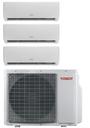 TIMW4-80/25P.25P.25P Plus Tripleset  3x2,5kW wandmodel R32 incl. Wifi