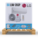 AKTION: (Klimaanlage Komplett Set) 6x LIW-35SP