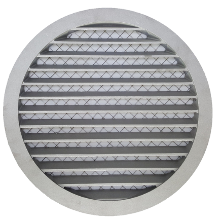 BMDRSO aluminum outdoor air grille, model 200, incl. mesh