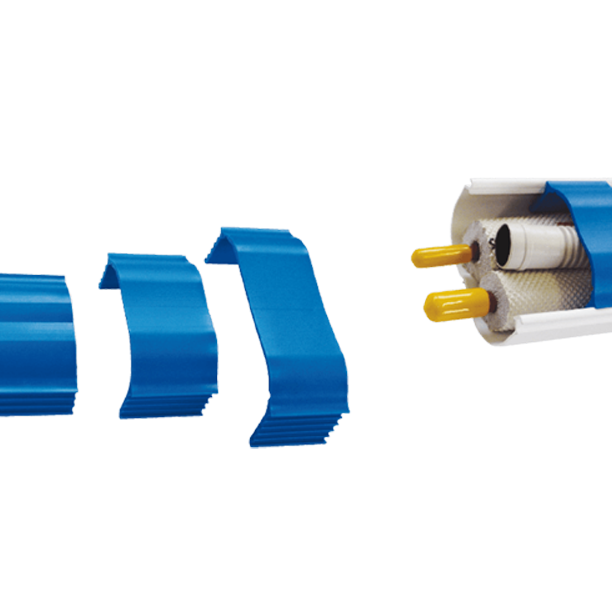 Airco duct wit 75 mm leidingklem blauw (20st.)