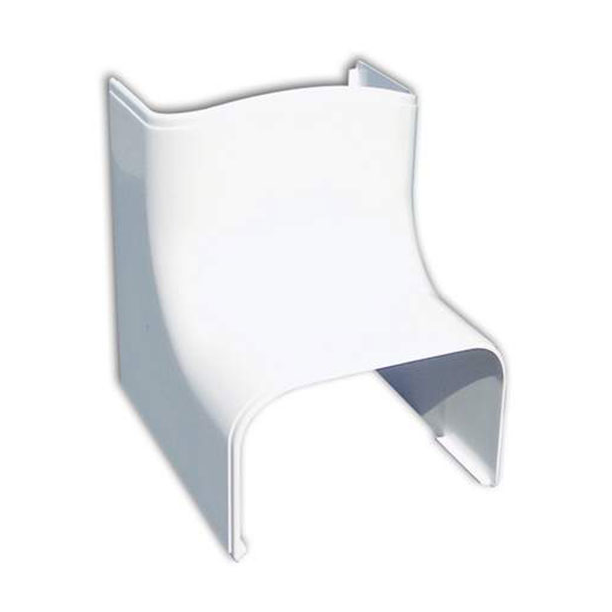 Airco duct weiß 62 mm Innenknick 90 Grad