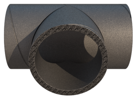 HR-WTW-UB T-stuk, 160-160, 90 graden