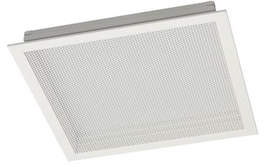 Plafondrooster geperf., PRVDON 500, vierkante bovenaansl., (retour)