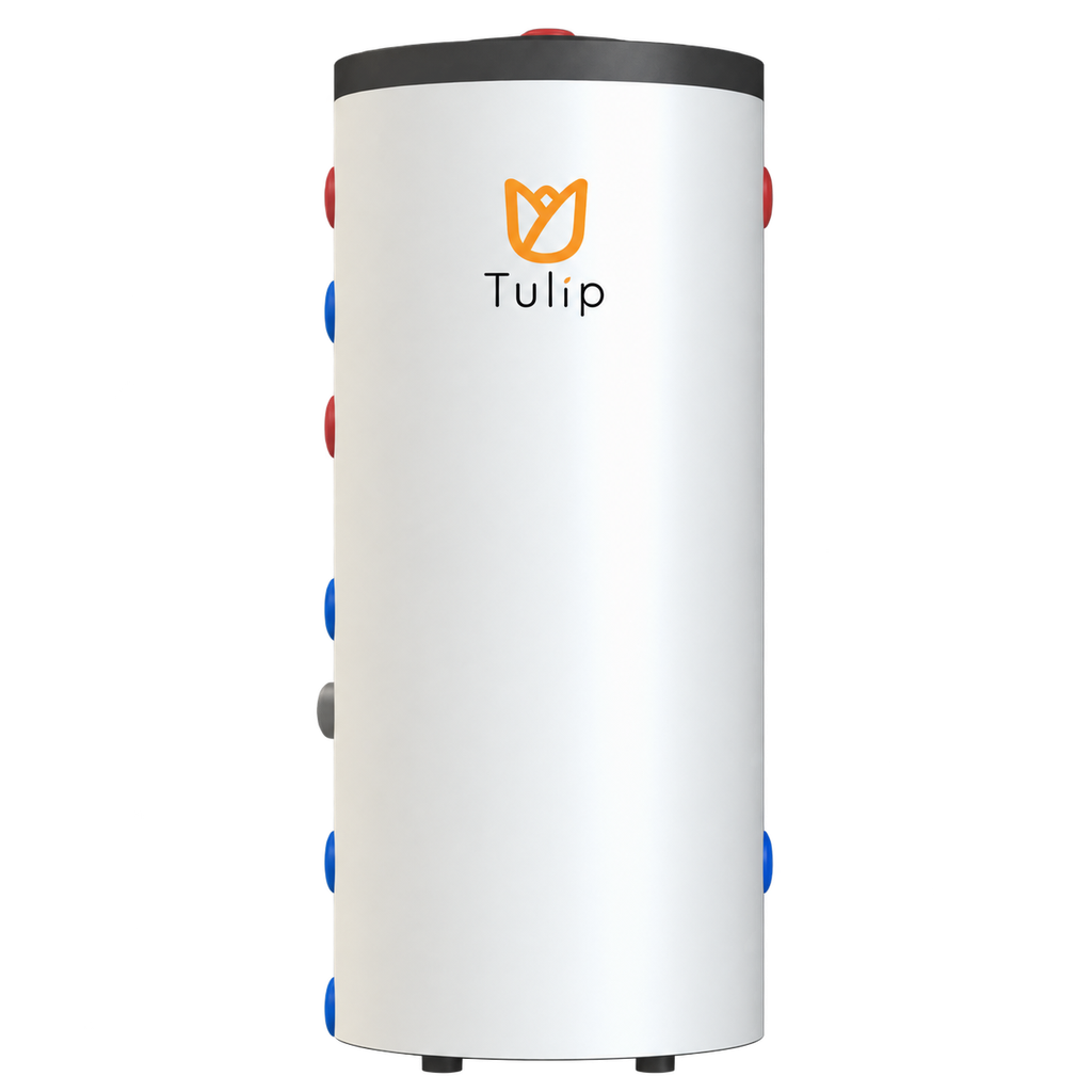 Tulip BT1-10 RVS buffervat 100L + 1.5kW elektrisch element