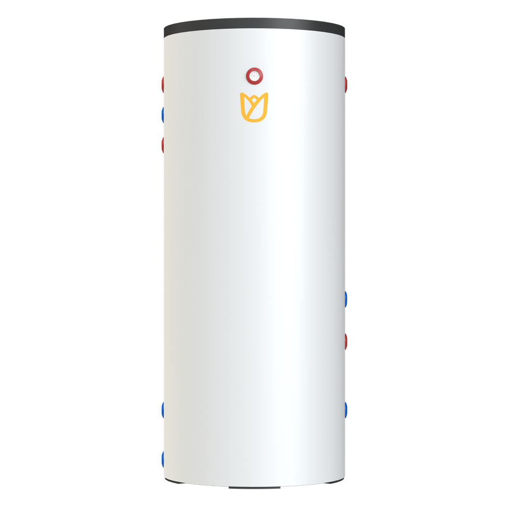 Tulip DHW1-100-2 Stainless steel boiler 1000L - 2 heat exchanger + 3kW electric element