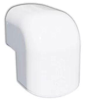 Klimakanal weiß RAL9010 100 mm Außenbogen 90 Grad