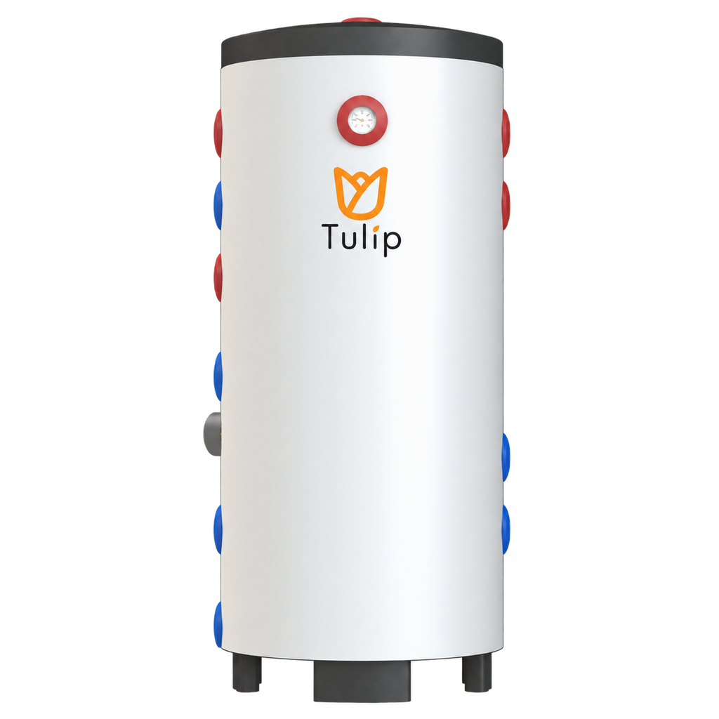 Tulip DHW1-10-1 RVS boiler 100L-1 wisselaar + 1.5kW elektrisch element