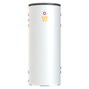 Tulip DHW1-100-1 RVS boiler 1000L- 1 wisselaar + 2x3kW elektr. element