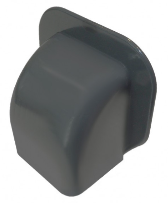 Airco duct antraciet Ral 7016 90mm muurkapje