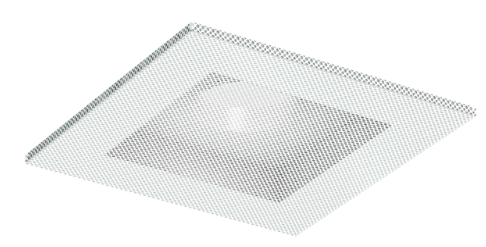 Perforated ceiling grille, PRVMIOA 250 (return)