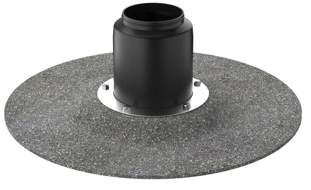 RoofPort Plakplaat 90-100mm Bitumen incl. adapters