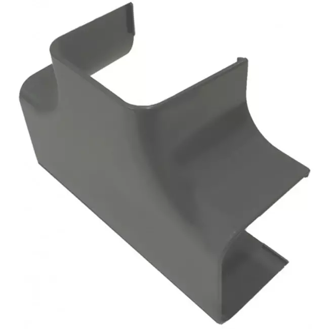 Klimaanlagen-Luftkanal, anthrazit (RAL 7016), 90 mm, T-Stück