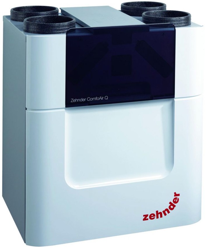 ComfoAir Q450 luchttoevoer links als rechts met enthalpiewisselaar