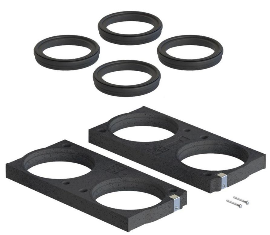 Adapterset tbv opbouw ComfoClime 36 op ComfoAir Q450 / Q600 Zehnder