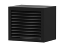 Geluidsisolerende omkasting L1370xH1180xD990, Zwart
