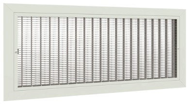 Wandrooster, retour, WRHAOO 625(B)x225(H) [mm], RAL9010