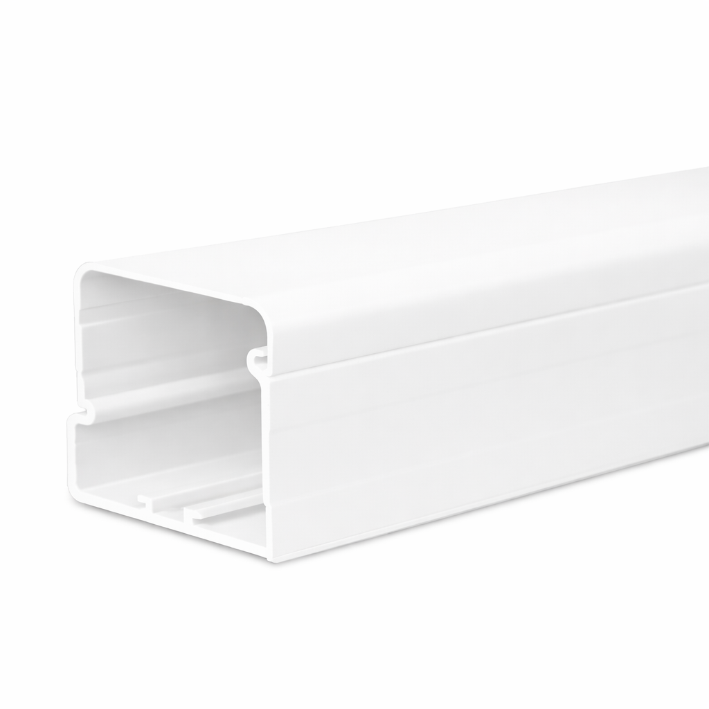 Air conditioning duct, white (RAL 9010), 105 mm, 2-meter length