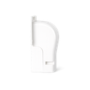 Air conditioning duct, white (RAL 9010), 105 mm wall cap