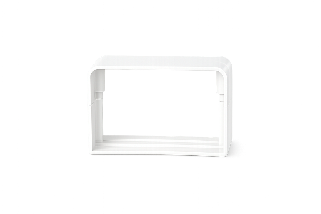 Airco duct wit RAL9010 70mm verbindingsstuk 