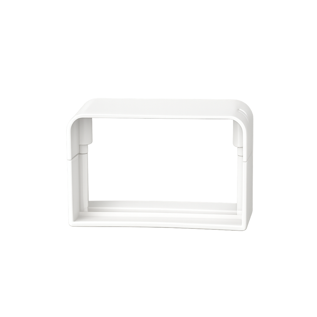White RAL9010 105 mm air conditioning duct connector