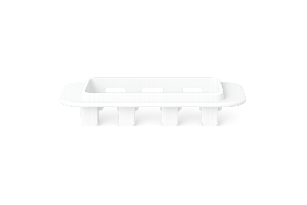 Airco duct wit RAL9010 105 mm vlakke muurrossette 