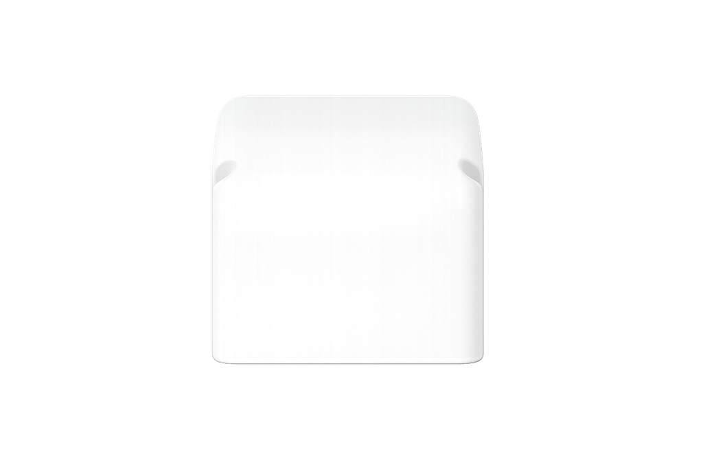 Air conditioning duct, white (RAL 9010), 70 mm, 90-degree outside bend