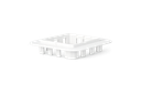 Airco duct wit RAL9010 70mm muurrossette 