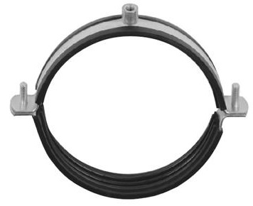 Beugel met rubber inlaag verz., 150