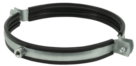 Bracket with rubber insert galvanized, 250