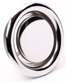 Stainless steel shut-off valve DVS-Y incl. mounting ring, 160