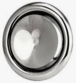 Rvs ventiel DVS-P-Y incl. mont.ring, 160 (toevoer)