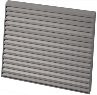 Outdoor air grille BLR-1-OP aluminium, 325, 325