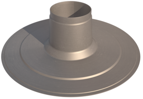 Aluminium-Klebeplatte für M/V131 H=15 cm