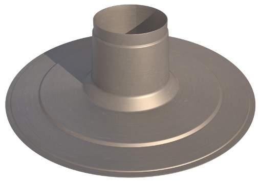 Alum. adhesive plate for M/V131 H=25 cm