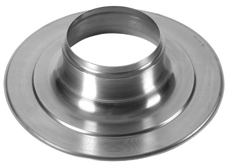 Aluminum adhesive plate for insulated roof duct 180