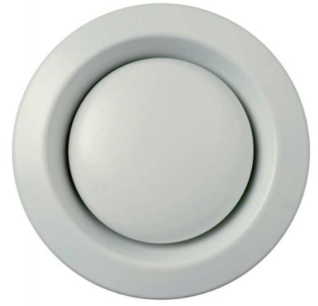 Ventilatieventiel luchtafvoer STB 1-125 staal