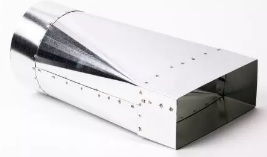 Verloopstuk 170x70 naar rond 150 (symmetrisch)