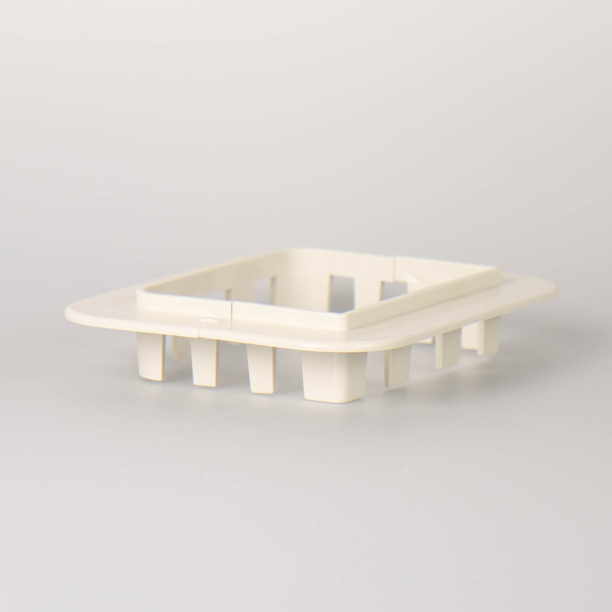 Airco duct RAL9002 105 mm Wall rossette