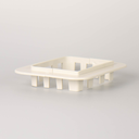 Airco duct RAL9002 105 mm Wandrossette