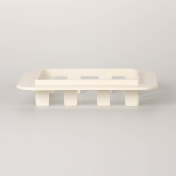 Airco duct RAL9002 105 mm wall rossette flat