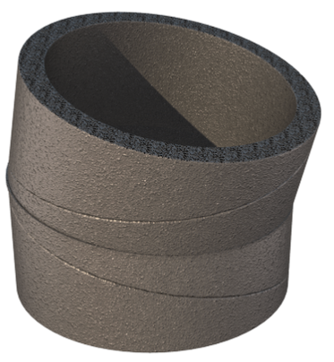 HR-WTW-UB bend, 180-15 degrees