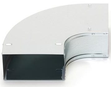Rechthoekige bocht 90 gr. 220x80 stromend