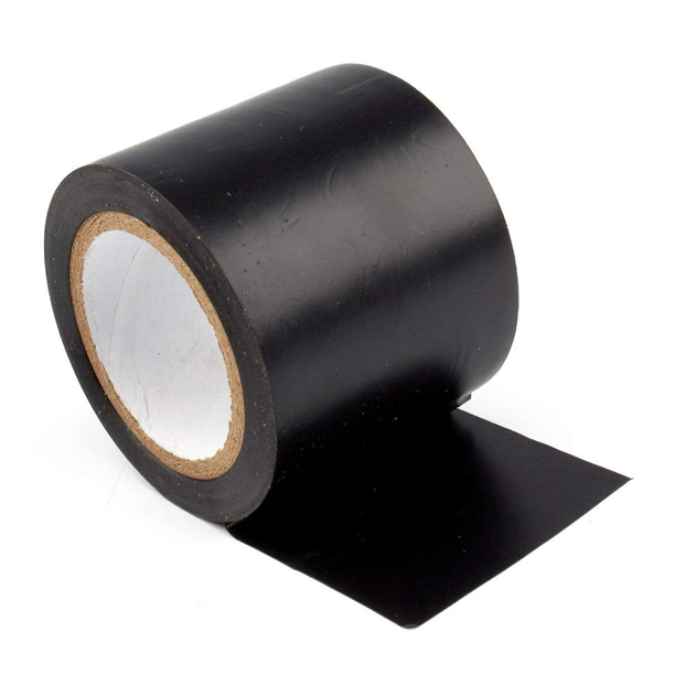 PVC-Klebeband 50 mm x 15 mm schwarz 10 m