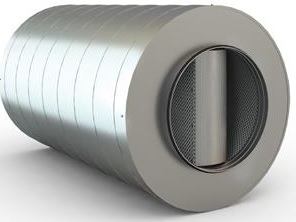 Silencer Spiro/star, 400/100 (core), L=900mm