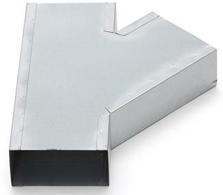 Rechthoekig T-stuk 45 gr. 220x80