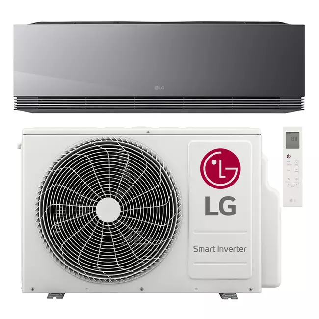 LG Artcool AI AIR Mirror 3,5kW Wandmodel set R32 (3500-4000W)